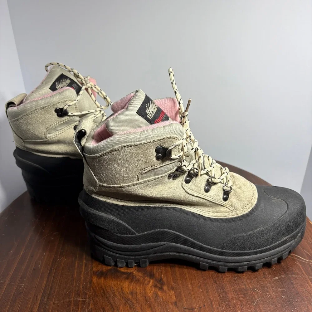 Itasca Boots Womens 11 Tan‎ Granite Snow Hiking Insulated Thermolite Waterproof